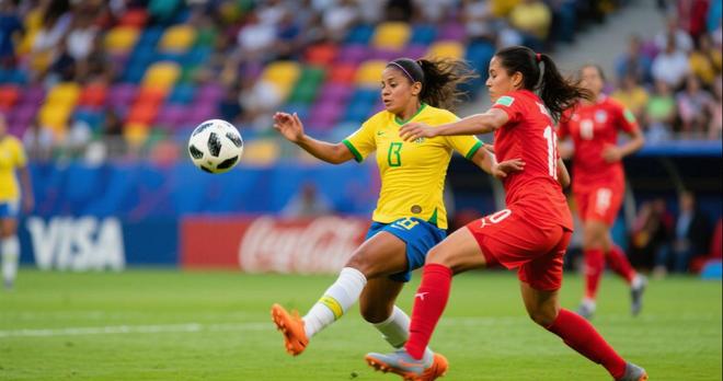 巴西女足球队在南美地区比赛中展现实力